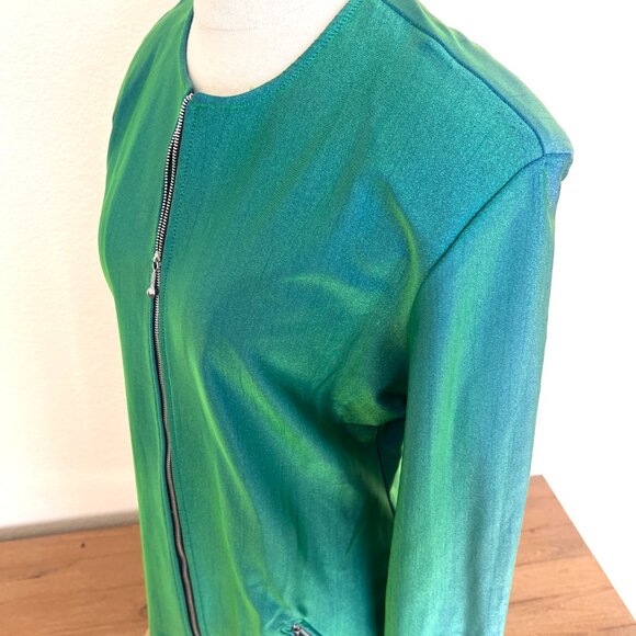 80's Green Mini Dress - Stretch - Tapemeasure New York - Size Medium - Picture 6 of 9